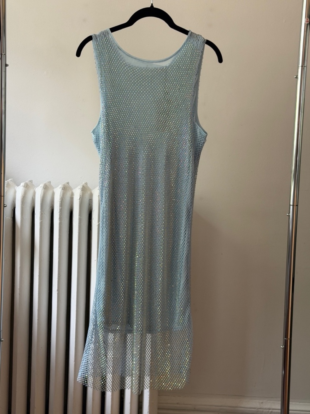 Mango Mesh Studded Dress
